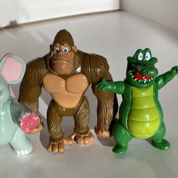 Rainforest Cafe Action Figure Lot of 5 Animals 3.5" Tall 2000 Jaguar Gorilla - Picture 4 of 16